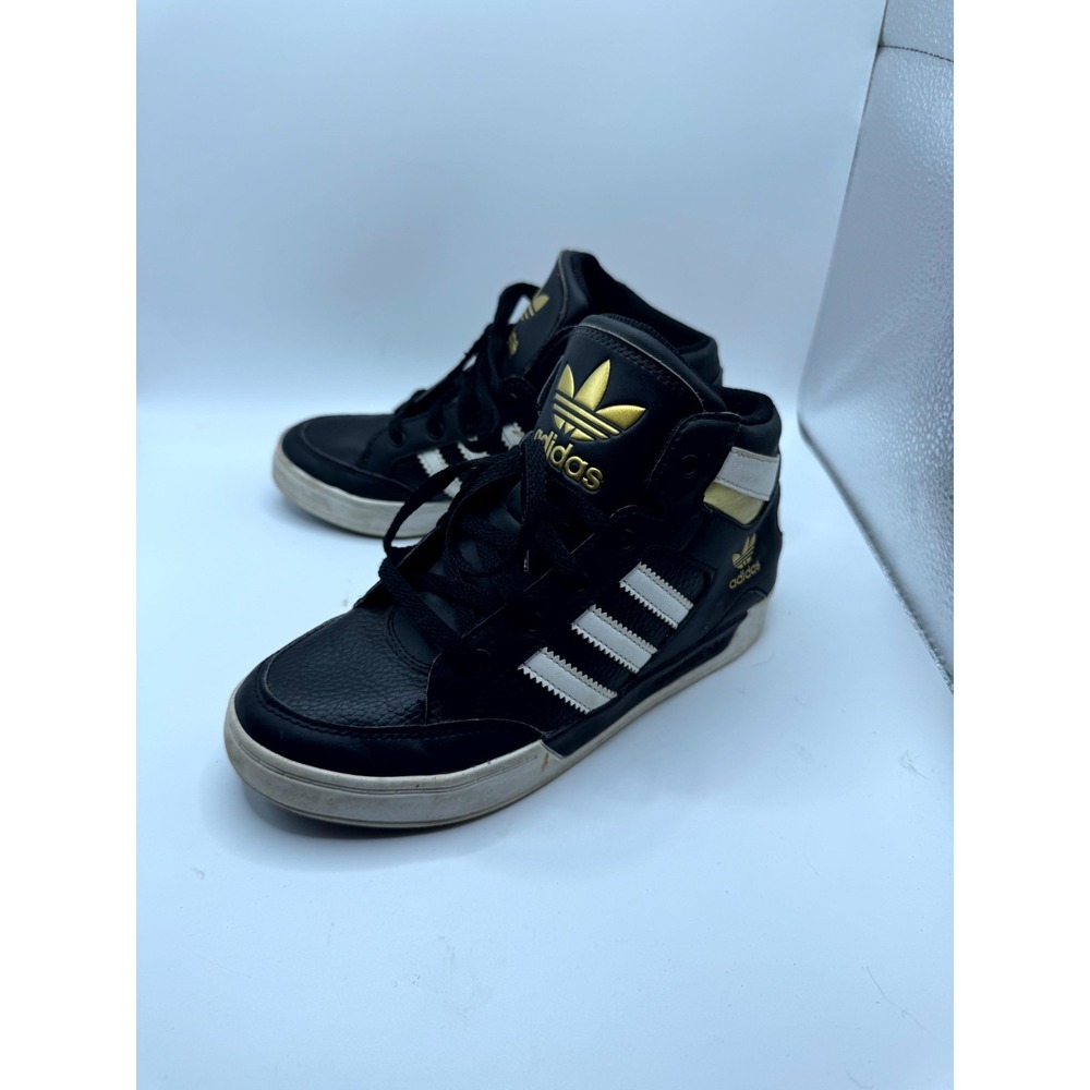 Adidas Originals Drop Step 360 C PS FV5735 Kids 1.5 Sneaker Black Leather Shoes